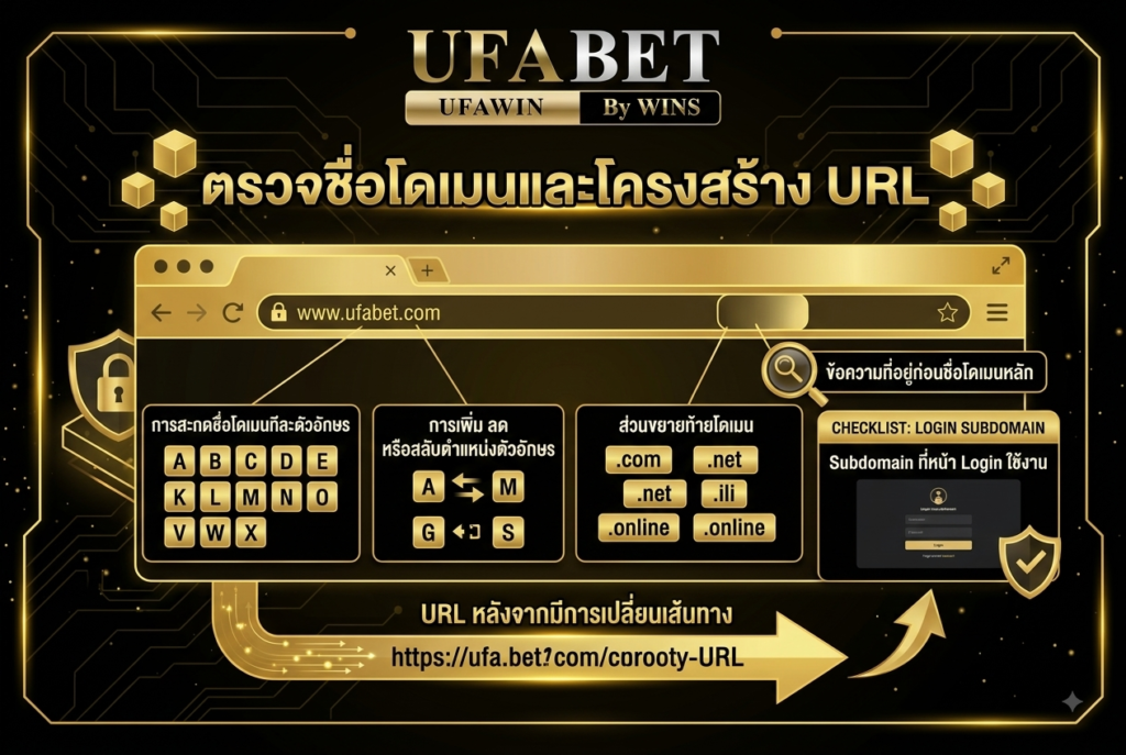 ตรวจชื่อโดเมนและโครงสร้าง URL