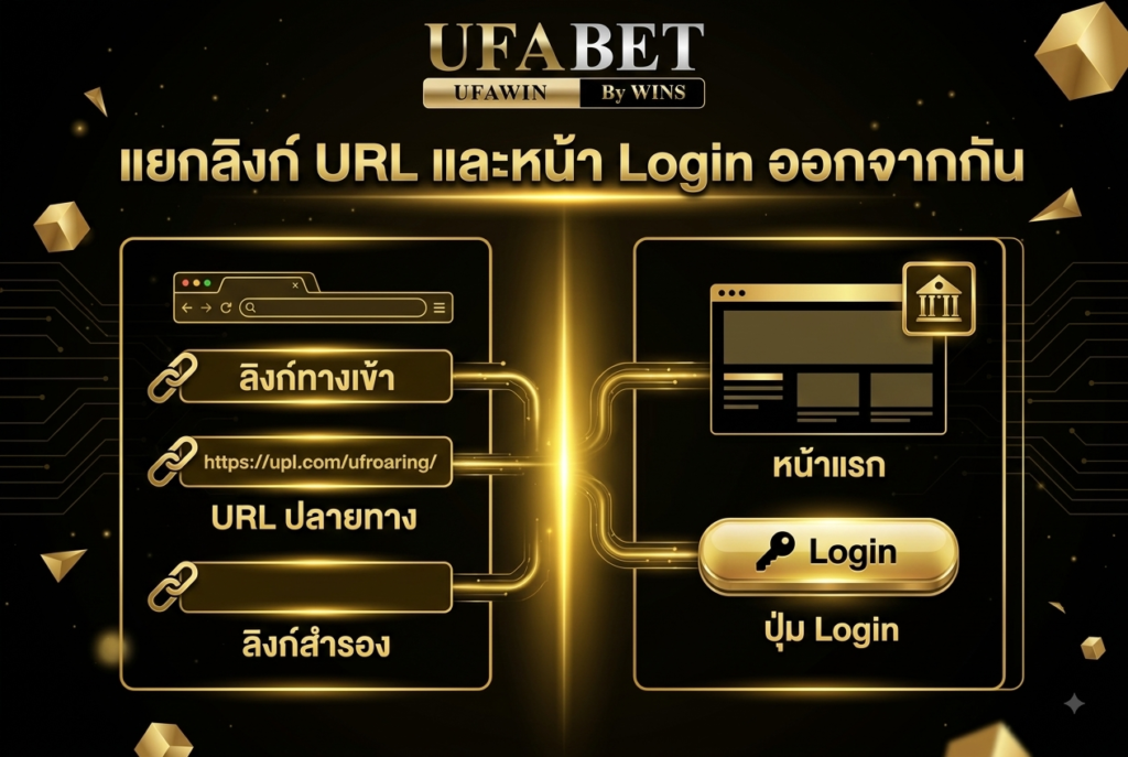 แยกลิงก์ URL และหน้า Login ออกจากกัน